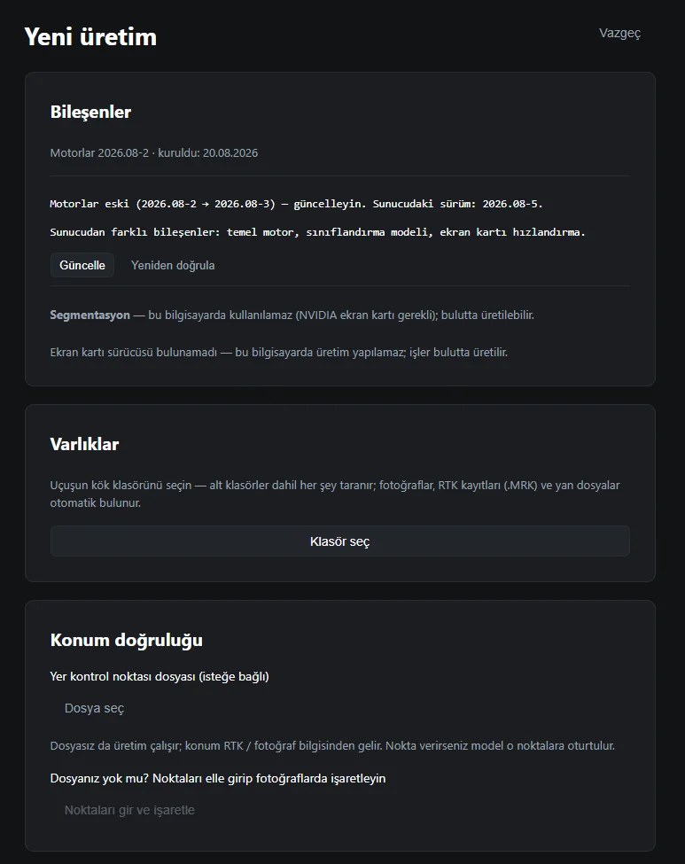 CartaX Studio üretim sihirbazı