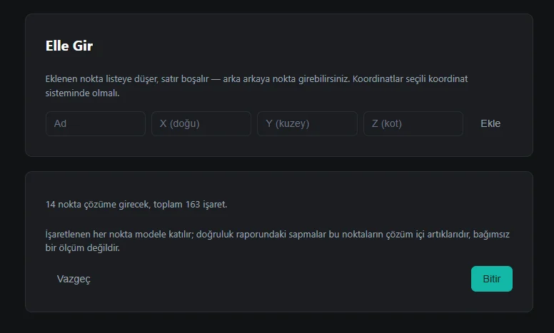 CartaX Studio YKN elle giriş ekranı
